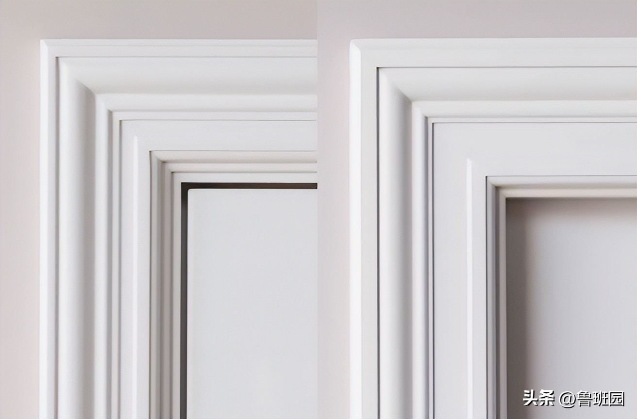 方形门套和弧形门套,门套和护墙板同材不同色