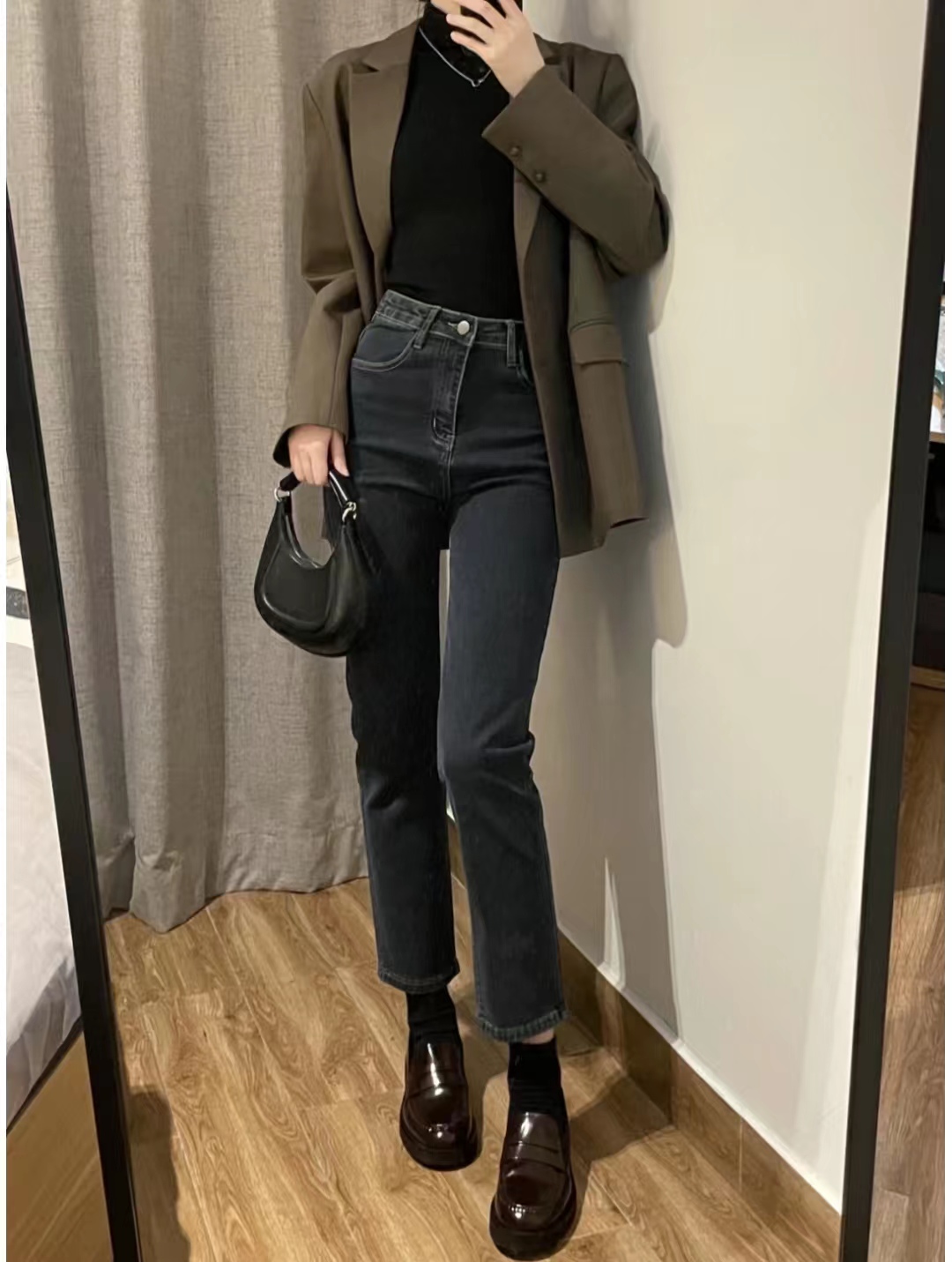 直筒牛仔裤搭配衣服视频大全,2021年直筒牛仔裤衣服搭配
