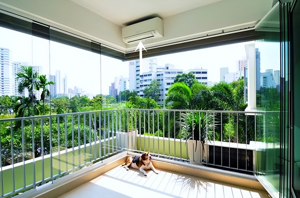 冬天阳台装什么空调,阳台带小窗装空调