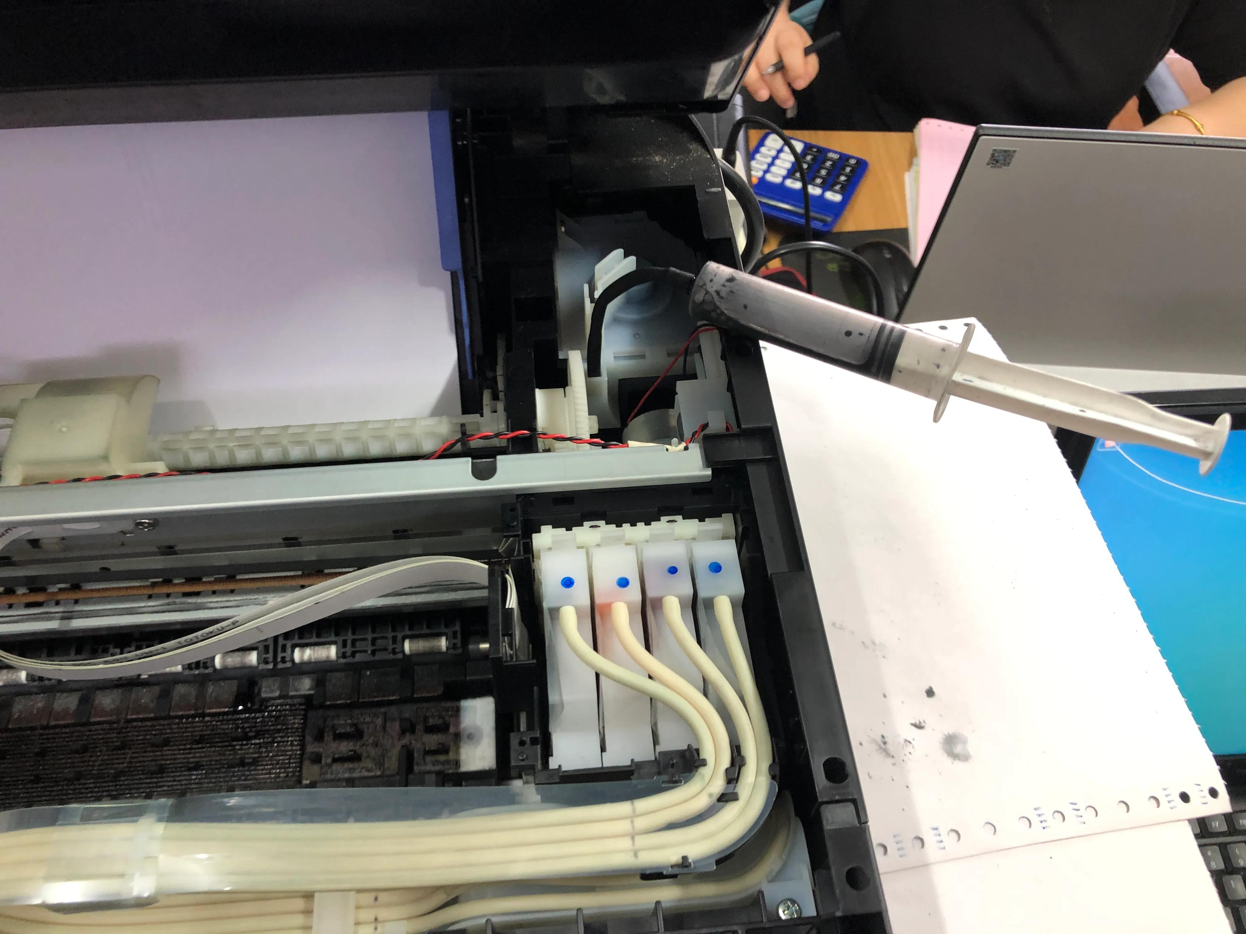 爱普生l3158打印机出白纸怎么解决,爱普生打印机l3158打印无颜色