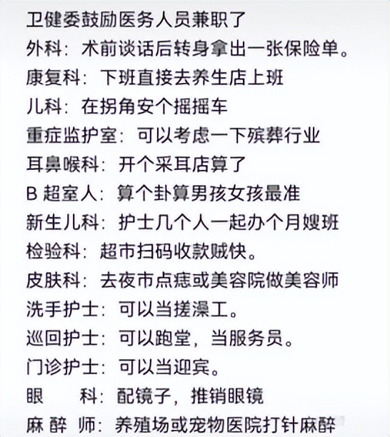 医务人员兼职有哪些,编制人员可以兼职乡村医生吗