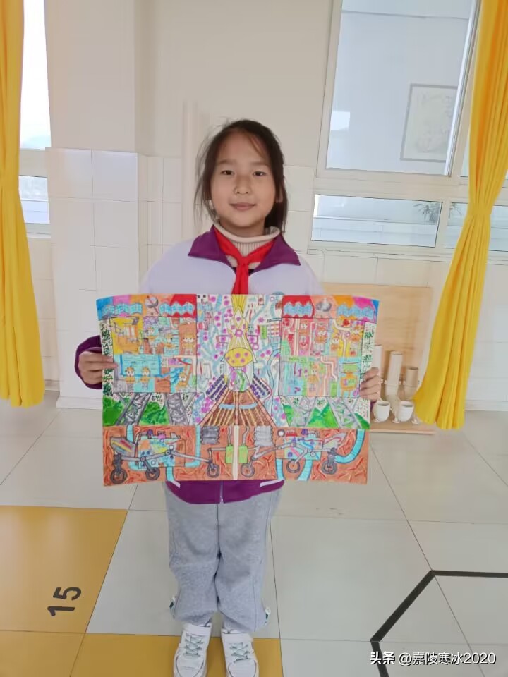 阳平关镇中心小学积极参加少年儿童科学幻想绘画展评活动