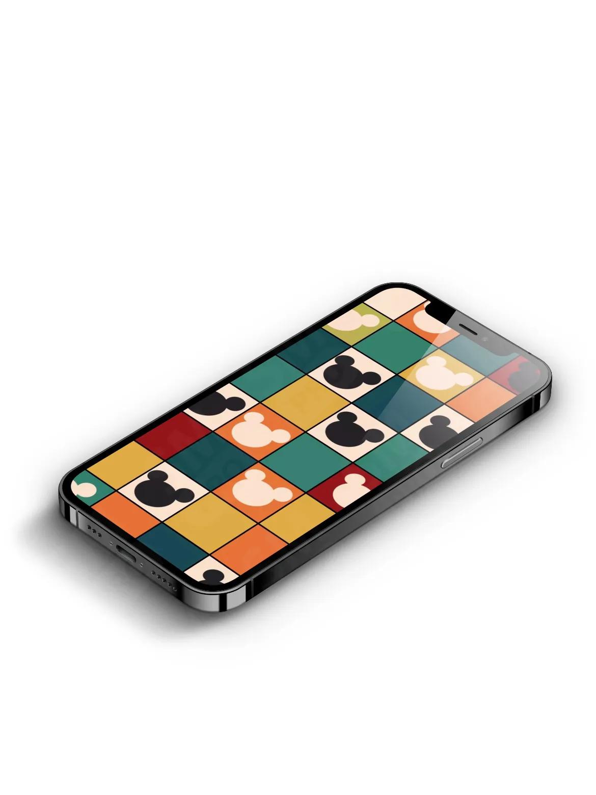 精美彩色上蓝下红壁纸,手机壁纸彩色粉末