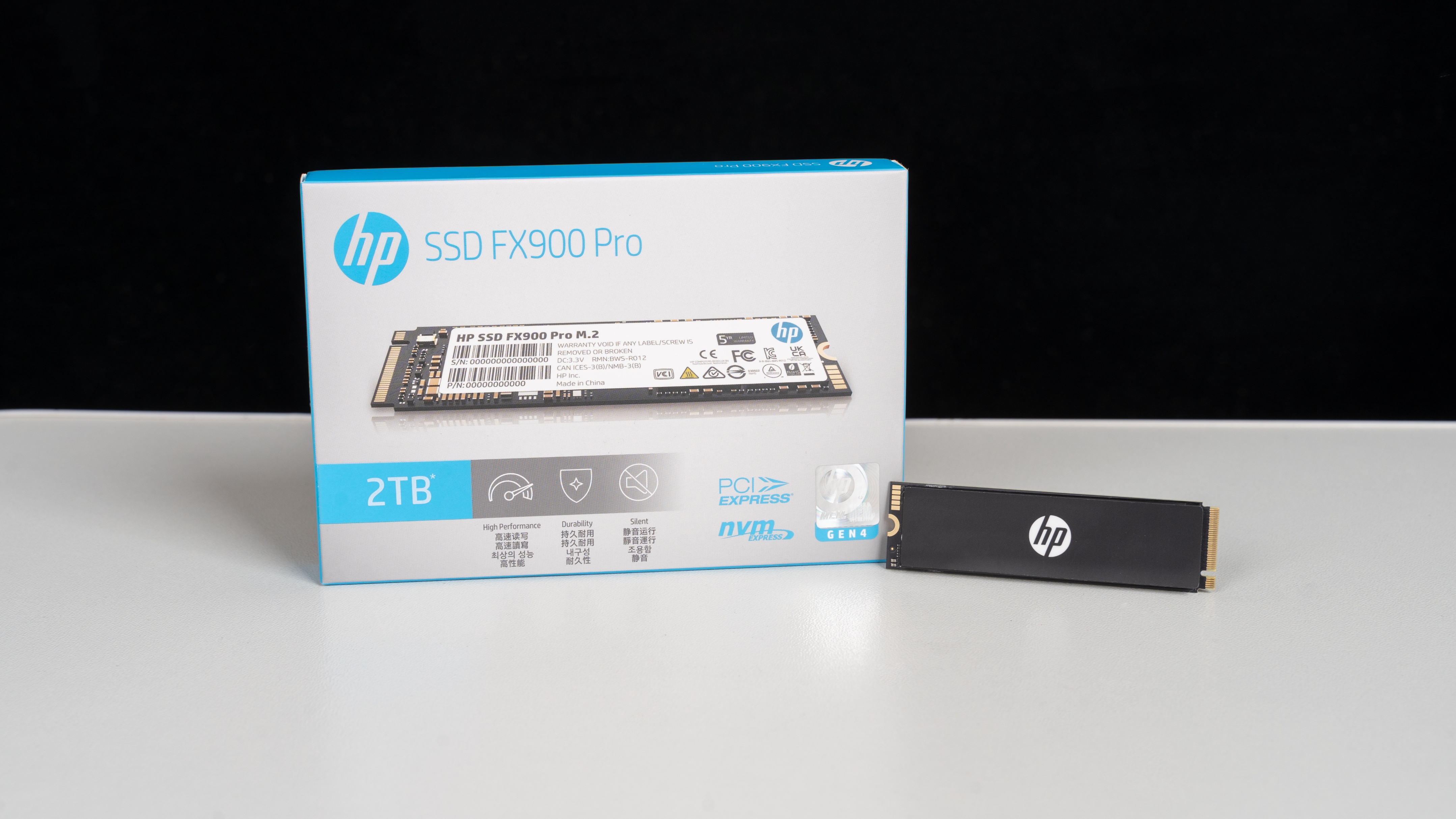 惠普fx900pro2t测评,惠普固态fx900pro散热条