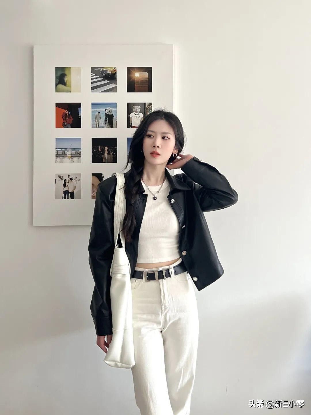 早春oversize皮衣,春装大码外套胖mm早春皮衣