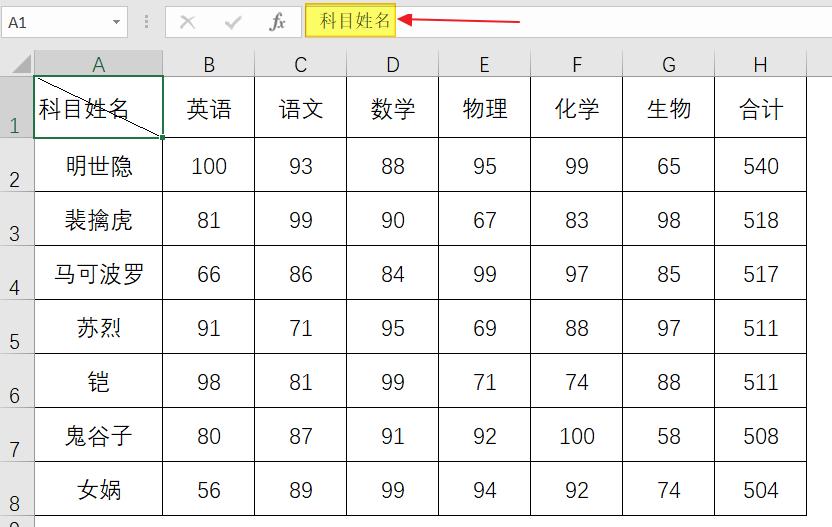 斜栏表头怎么做,双栏表头如何制作视频讲解