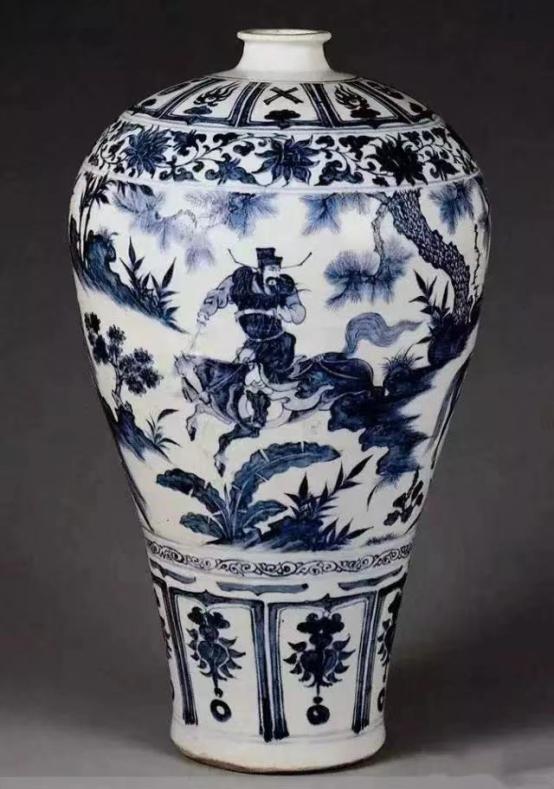 元青花鬼谷子下山香烟多少钱,金圣元青花鬼谷子下山多少钱