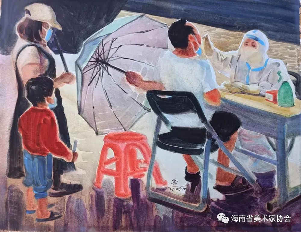 展览在线‖海南省美术家协会“艺”起抗疫网络美术展（五）