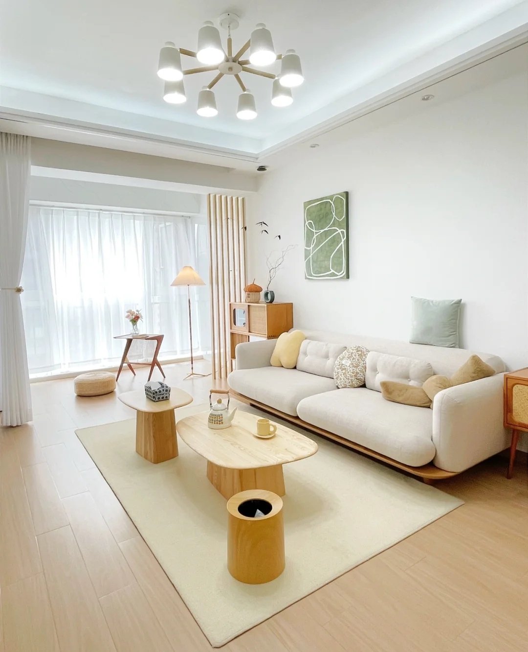 全屋原木风太高级了,原木风格装修75平米