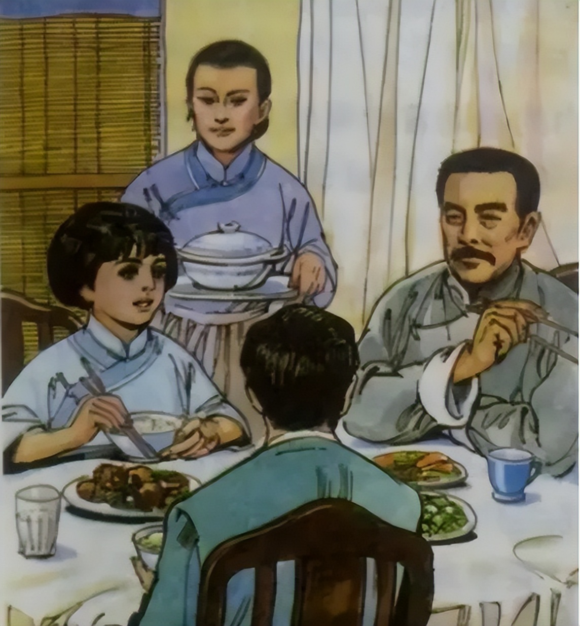 原来教科书的插画和现在的对比,童年这本书的创意插画