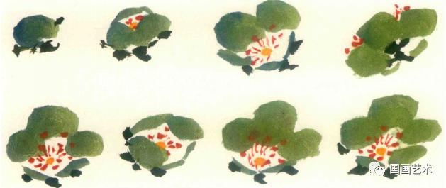 刘存惠梅花的各种画法,梅花基本画法