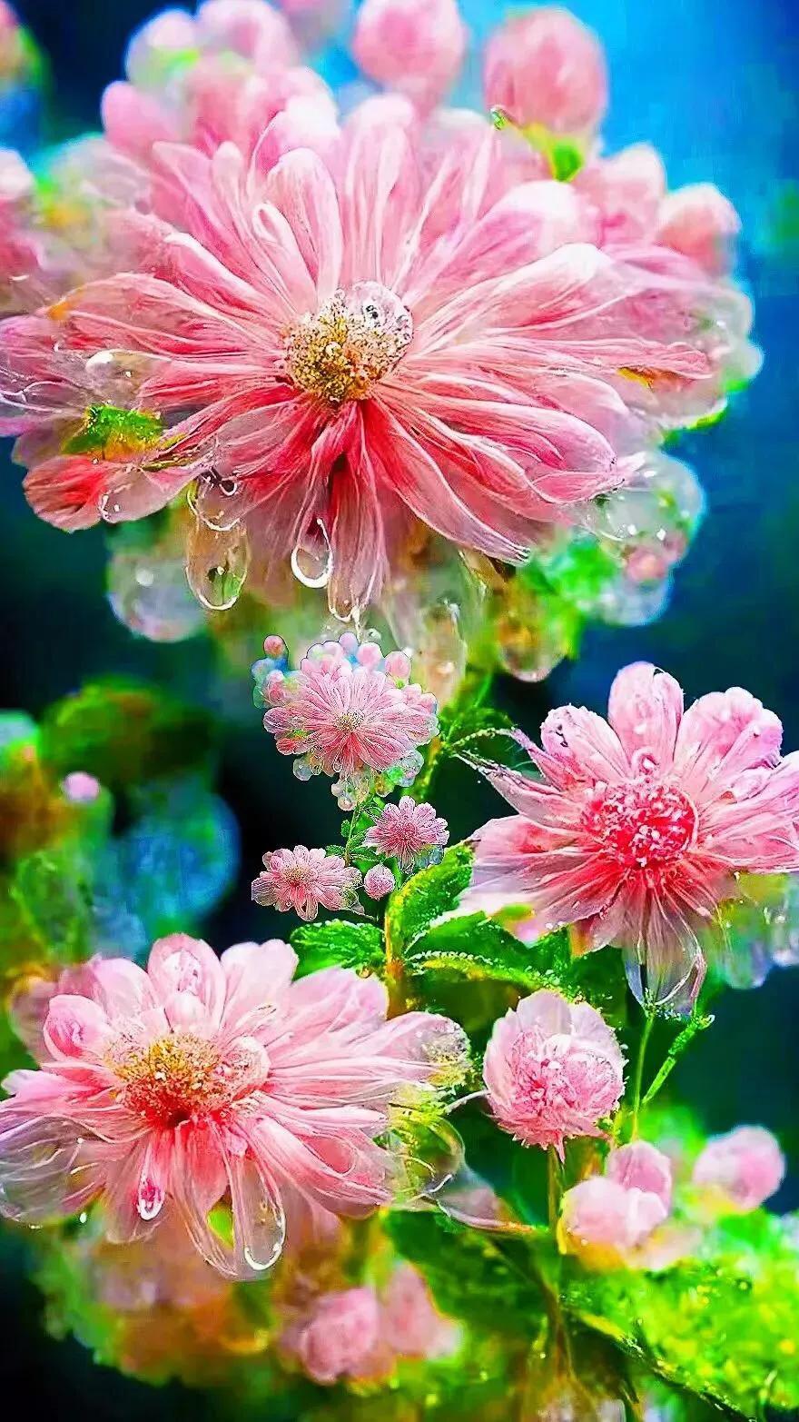 琉璃水晶花壁纸图片,唯美水晶花壁纸图片