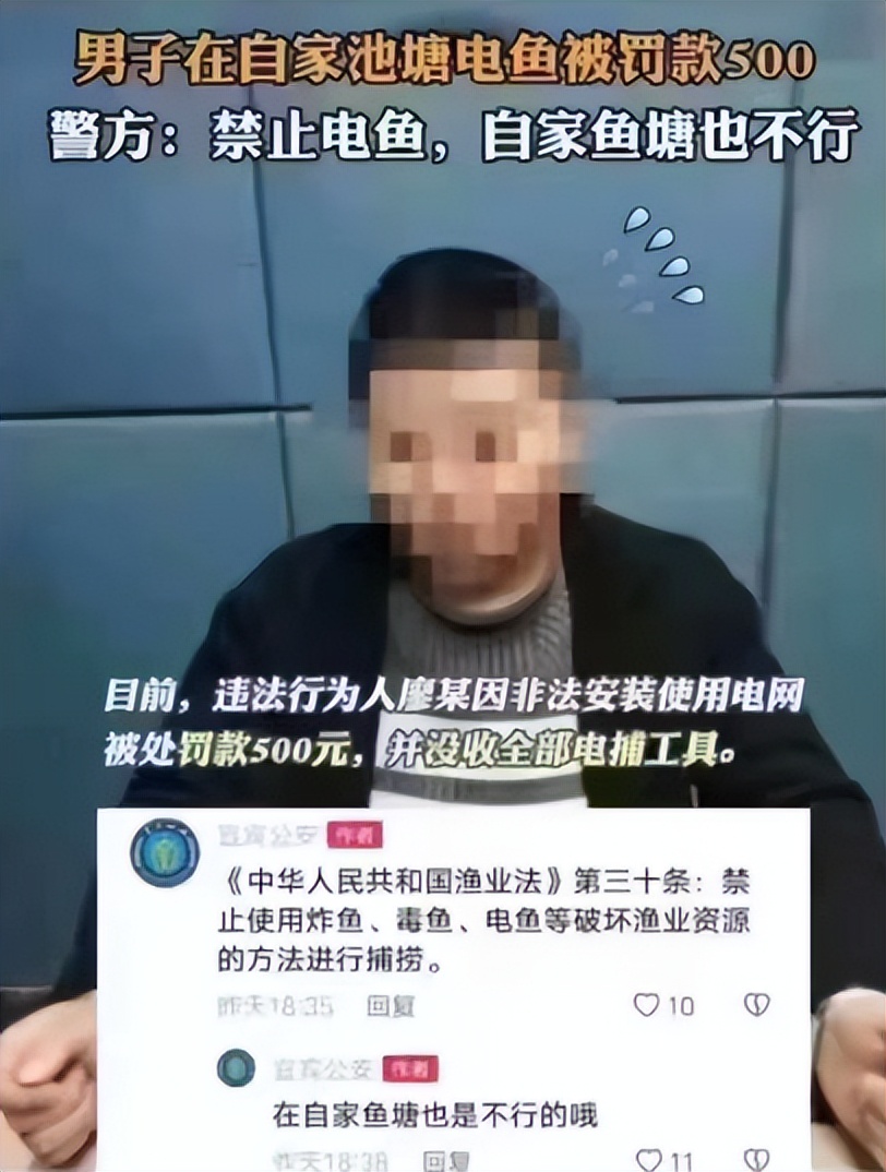 自家鱼塘电鱼被罚当事人,在自家鱼塘电鱼被罚
