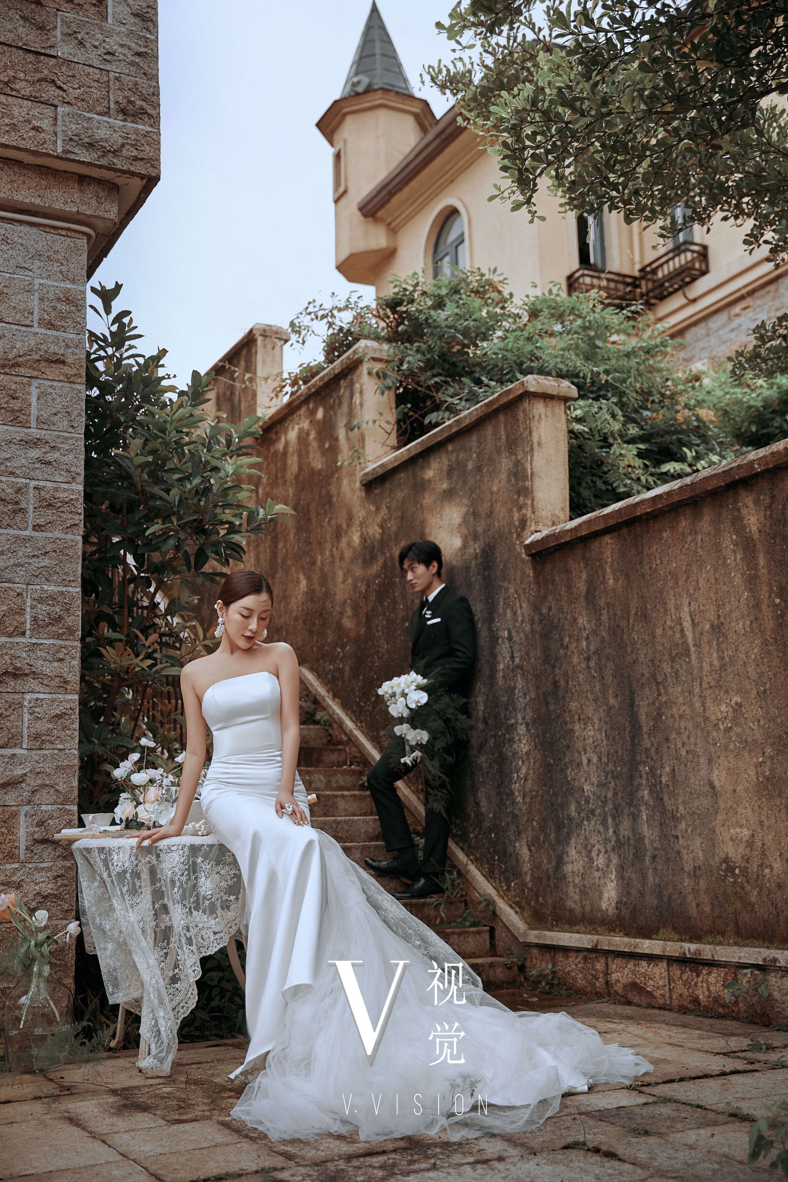 电影风格的婚纱照怎么拍,被闺蜜赞爆的法式优雅婚纱照