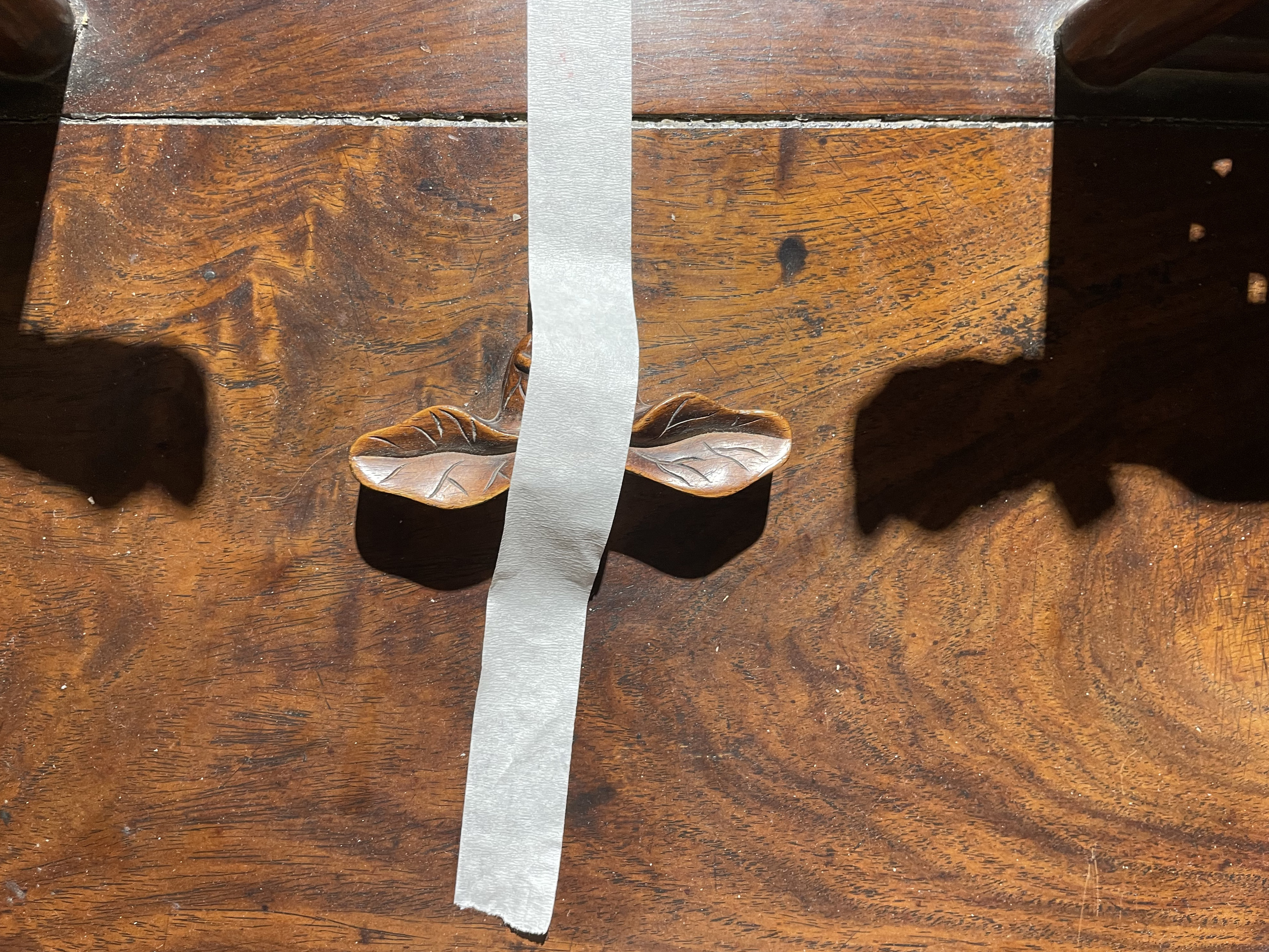 清代黄花梨镶黄杨木小镜台,少见的黄花梨镜台图片