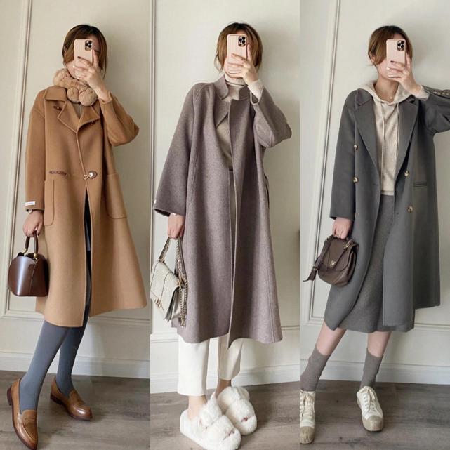 长款大衣怎么穿好看又显年轻,长款直筒大衣怎么穿显高