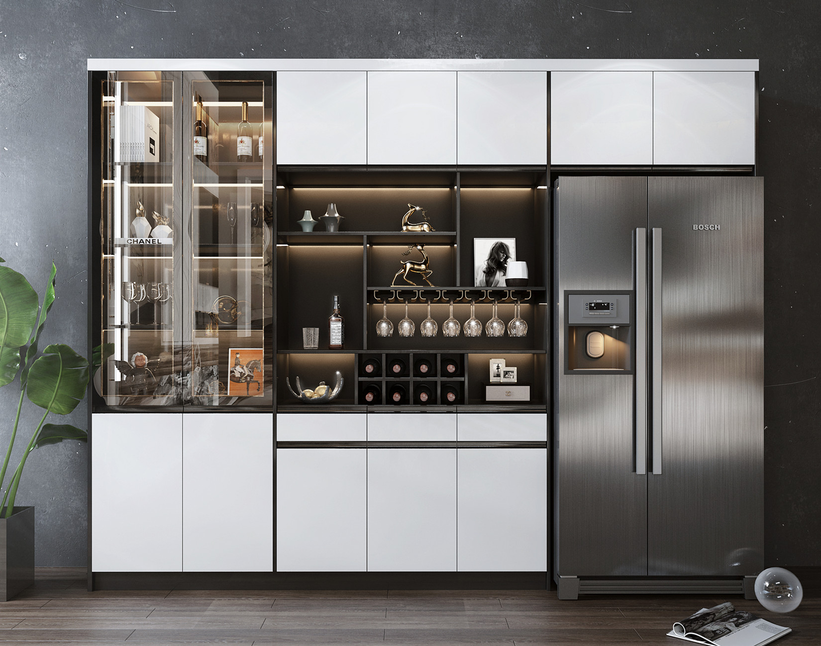 15款嵌入冰箱的餐边柜、酒柜