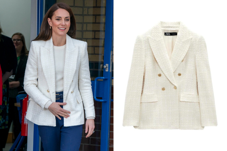 凯特王妃新款时尚穿搭,凯特王妃zara红裙