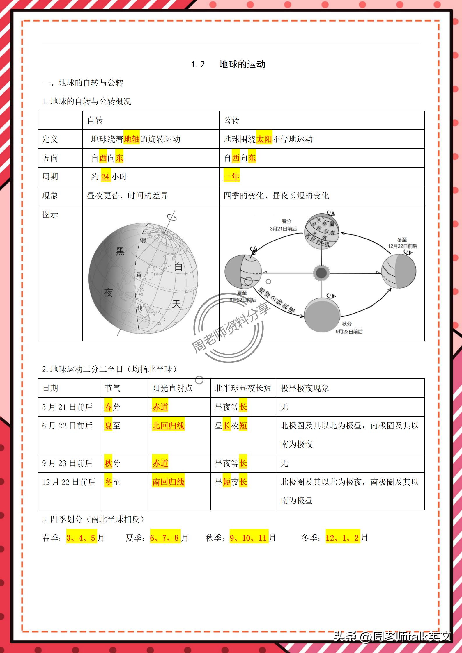 初一上册地理笔记第一课,初一上册地理笔记第二章第一节