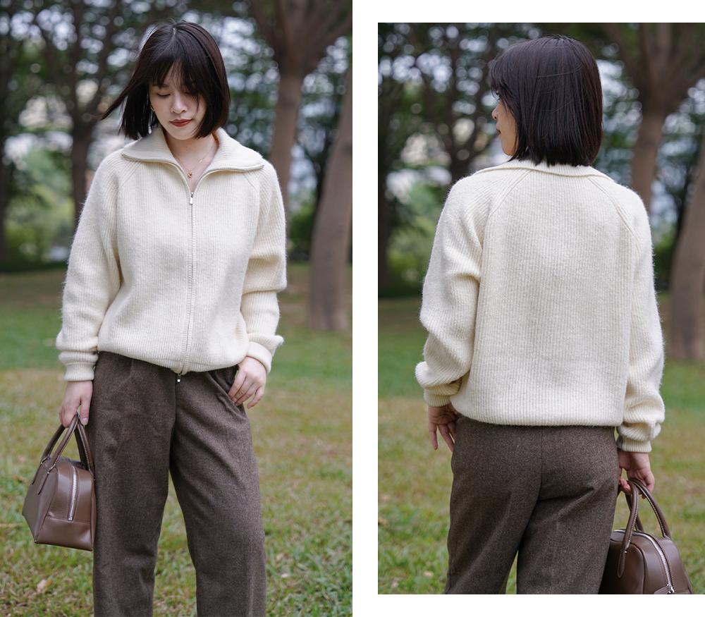 小个子拼接毛衣棉服最新款时髦,秋冬慵懒毛衣棉服内搭