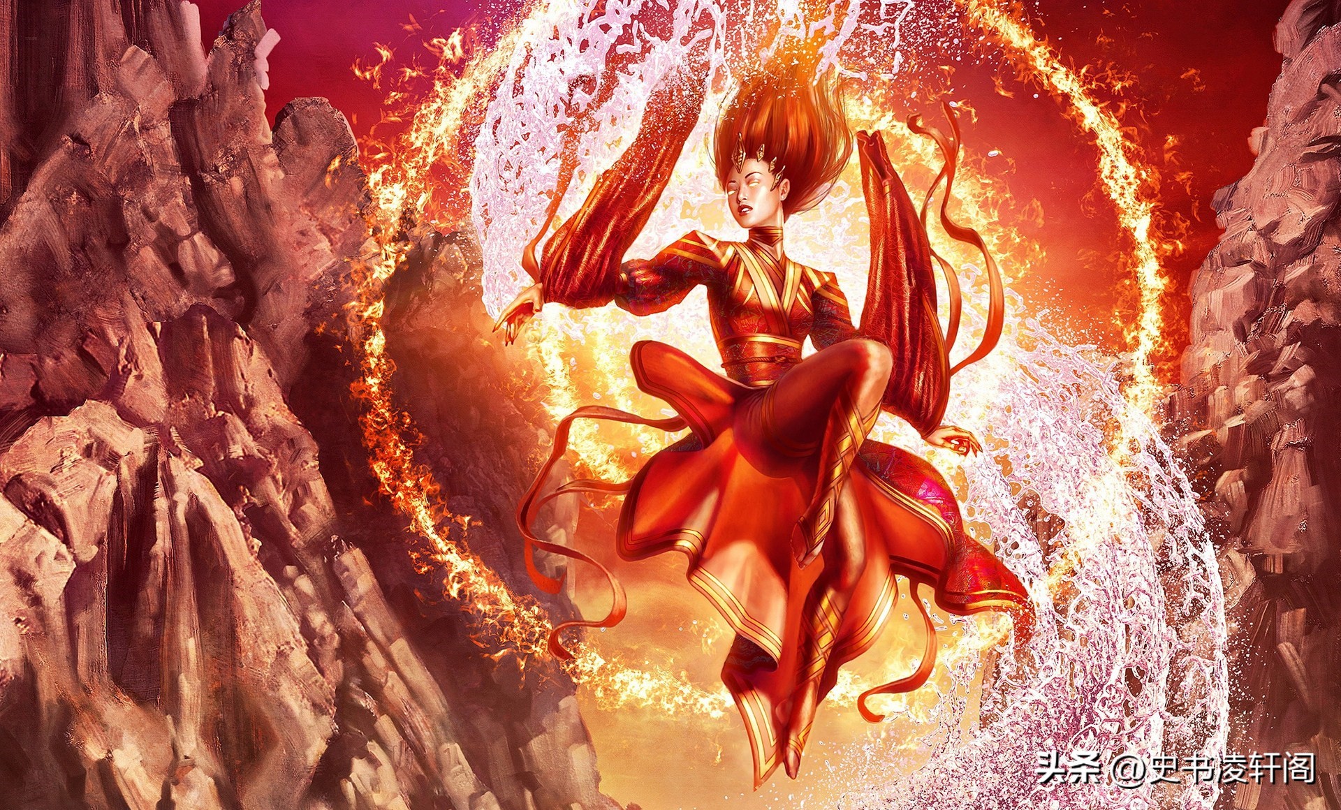 神话中的火神祝融,祝融是中国上古神话中的火神