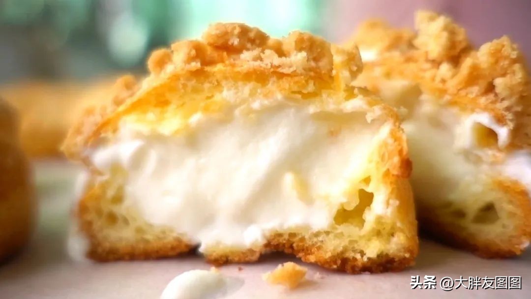酥皮奶油泡芙的做法烤箱,做泡芙酥皮的手法练习视频