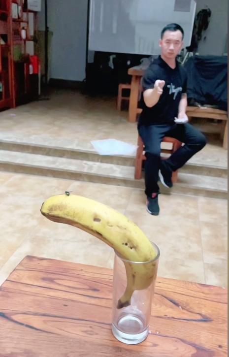 小伙模仿电影练成摘叶飞花,东方不败的飞花神功