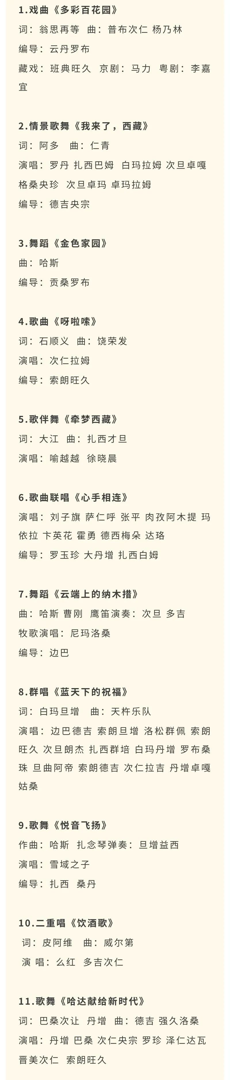 现场直播，就在今晚！开幕式演出节目单抢先看！