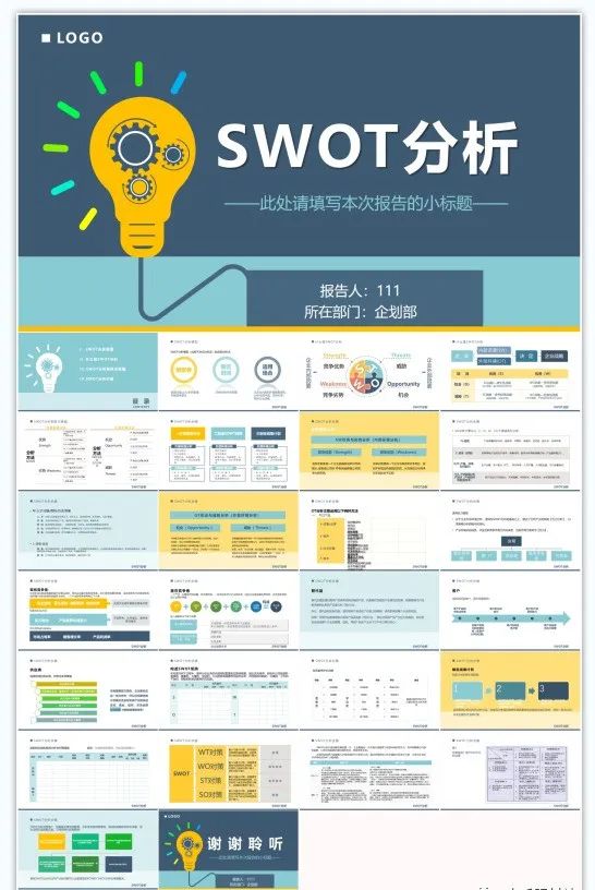 「A12」45套超级实用的SWOT分析法PPT模板