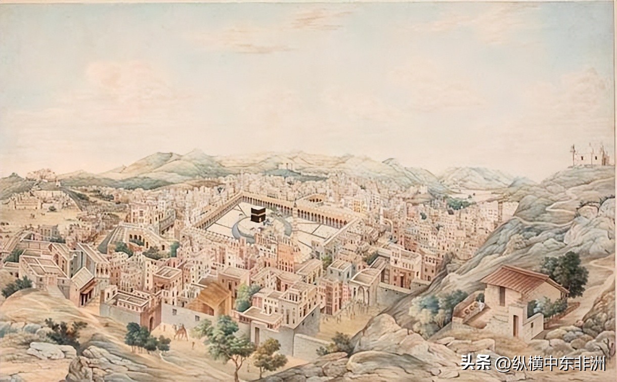 麦加天房黑石是陨石吗,麦加天房里的陨石特写