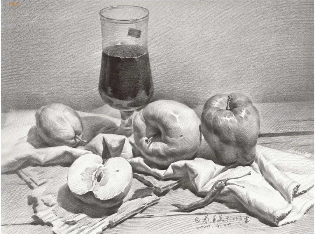 素描暗部画糊了,素描静物暗部该重到什么程度