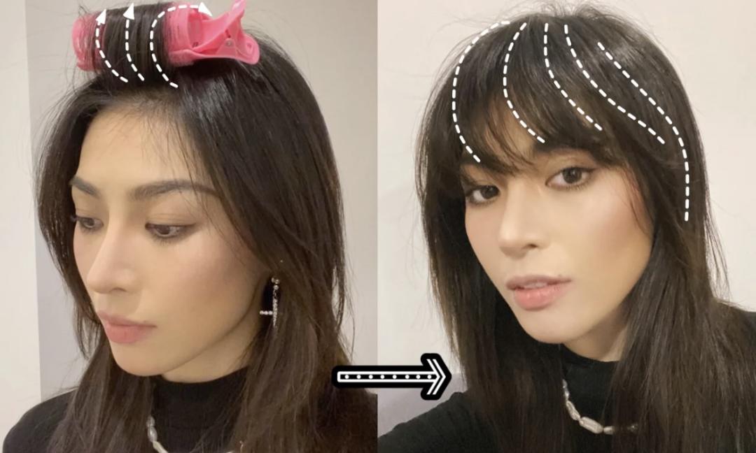 女生齐刘海和中分哪个更减龄,2021减龄最火发型齐刘海