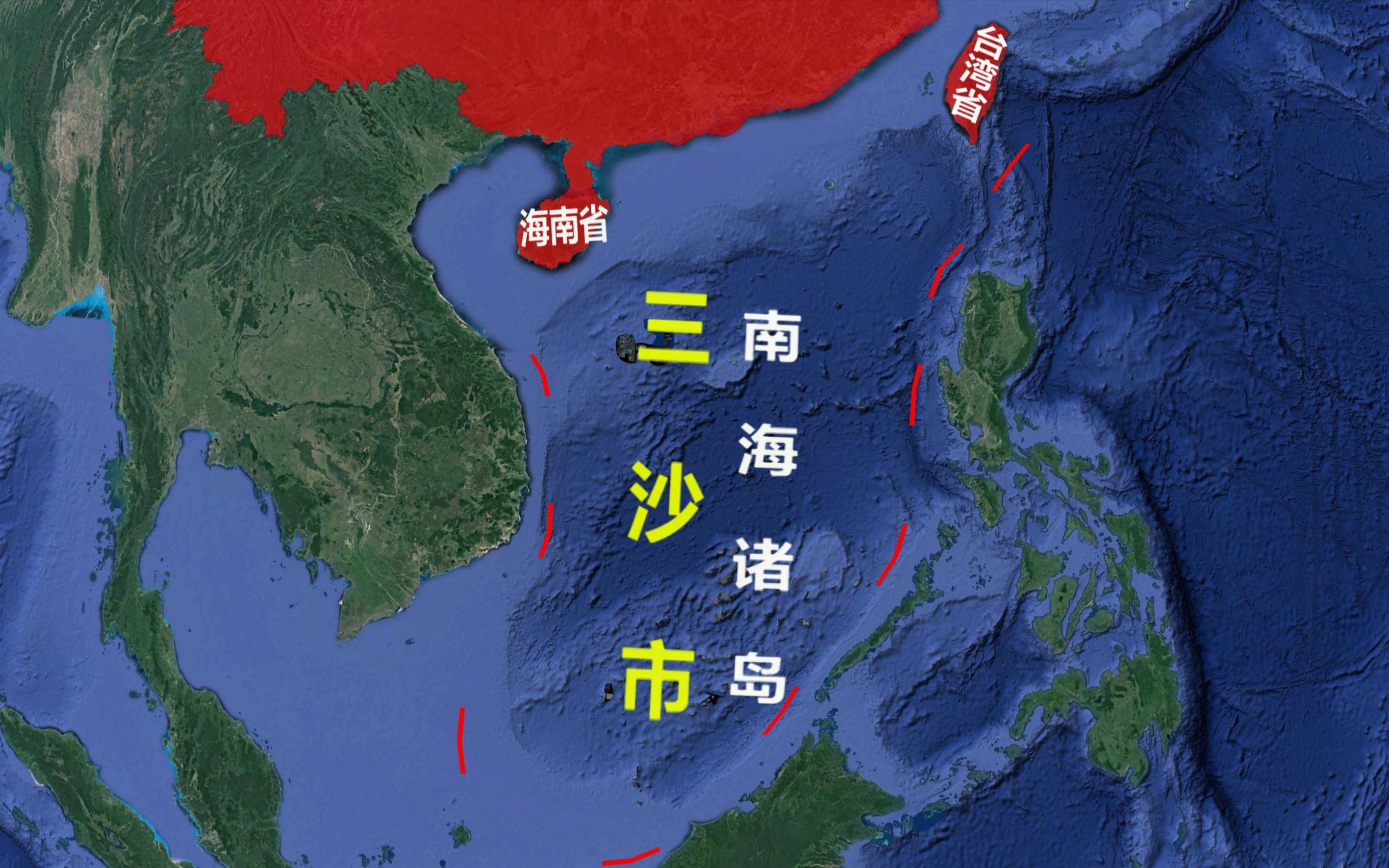我国在南沙有几个岛礁,我国南沙实际控制的岛屿分布图