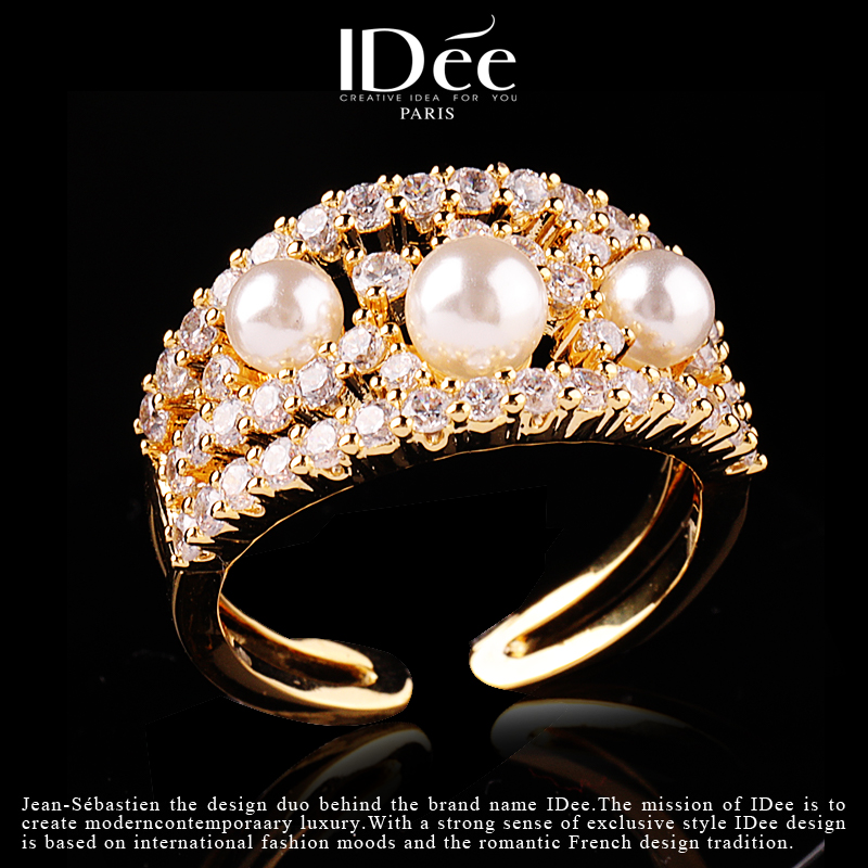 轻奢小众高级感饰品戒指,时尚轻奢格子戒指