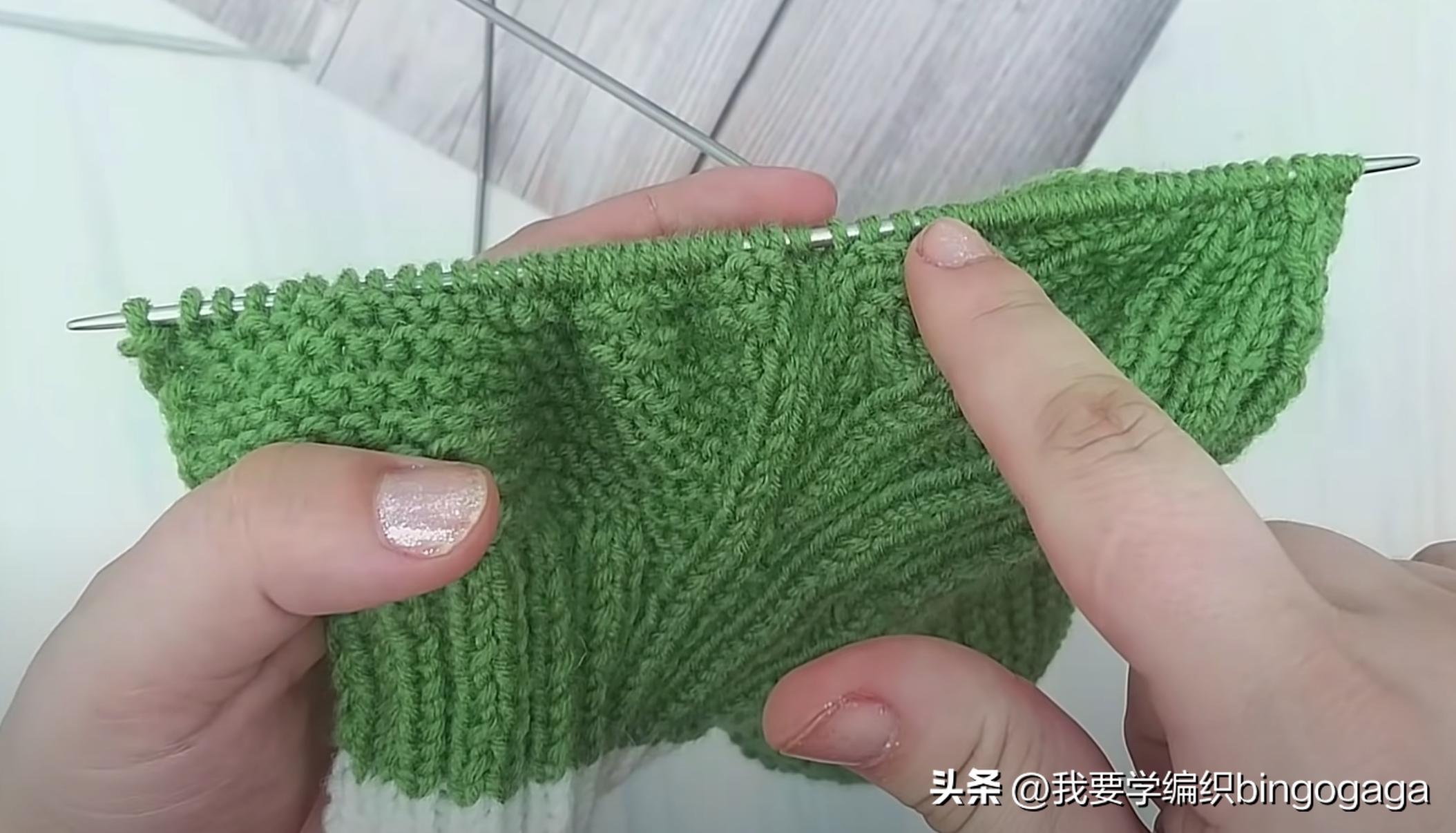 一片式毛线袜的织法,一片式织袜子