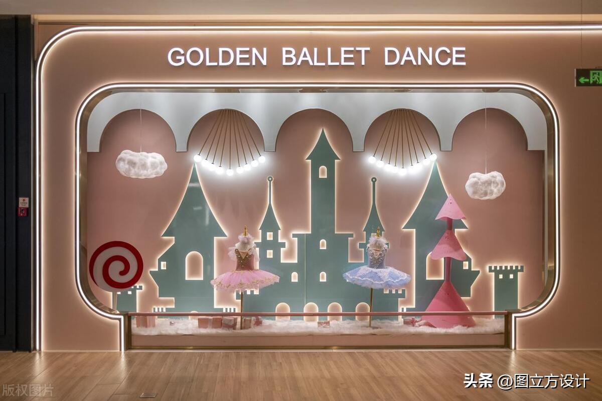 品牌童装店装修门头设计效果图,乡镇童装店装修效果图