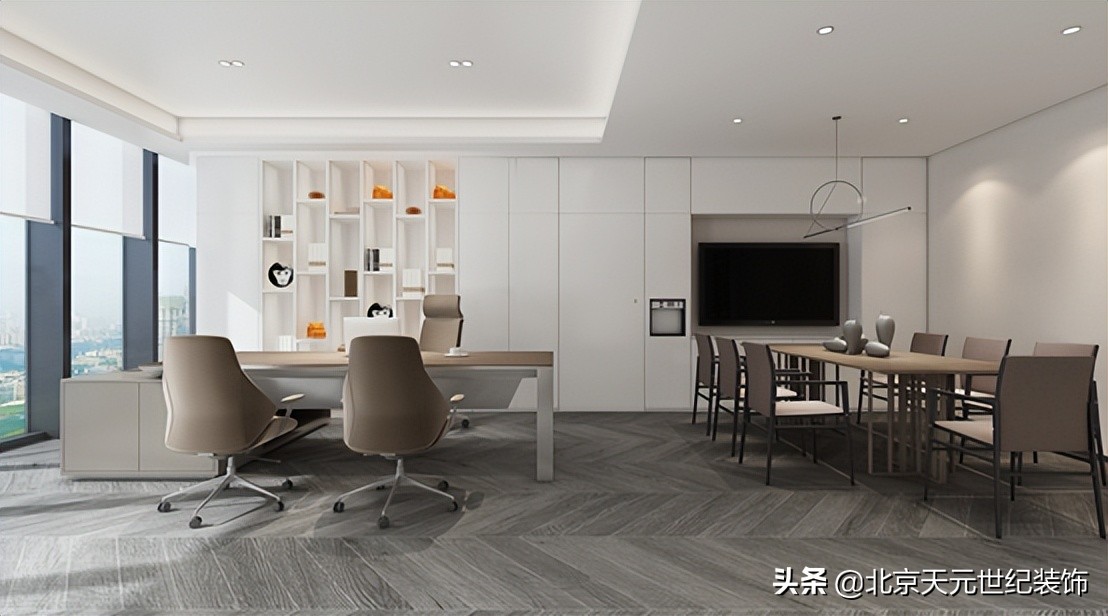 秦淮专业办公空间装饰设计案例,五华区写字楼装修设计案例