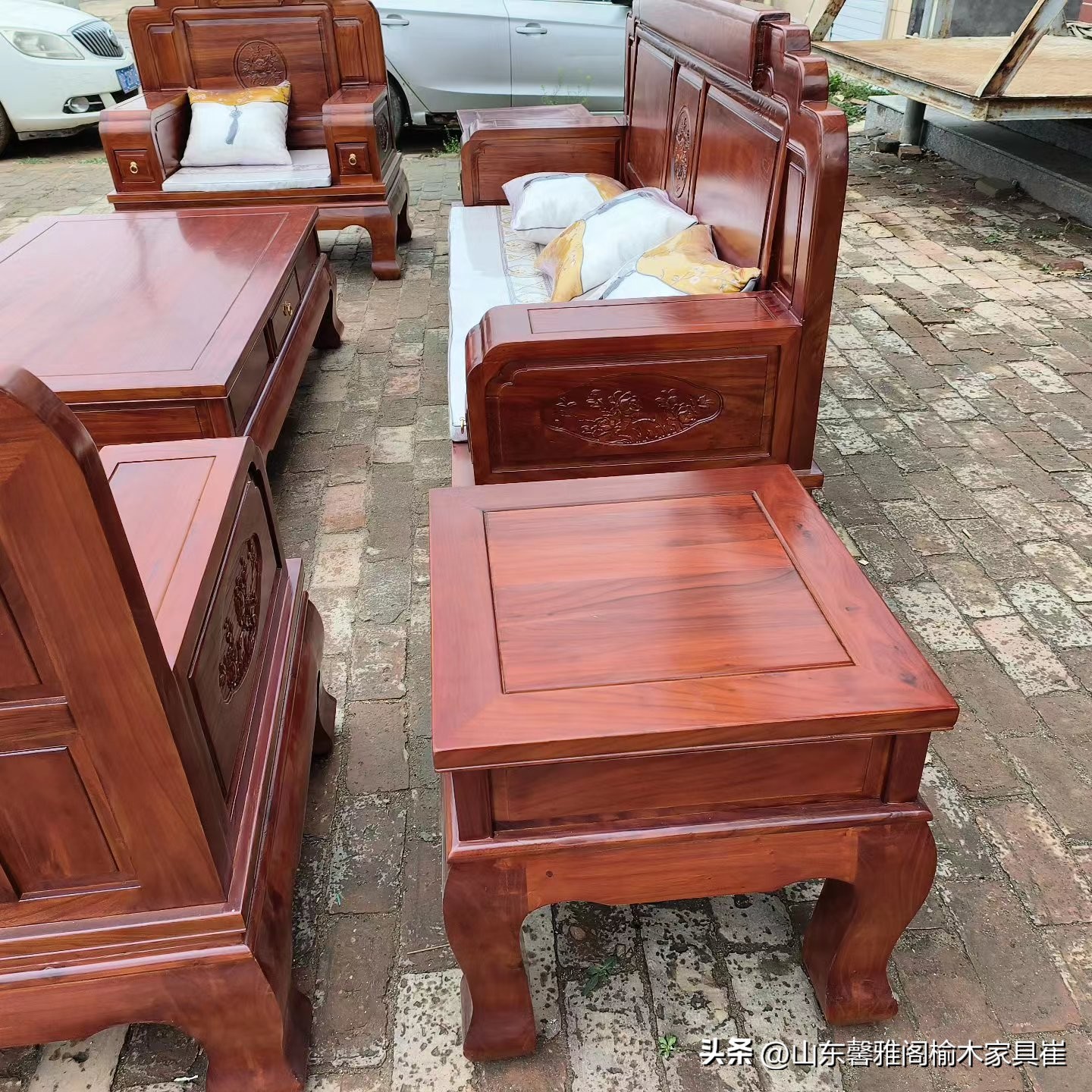 富贵不张扬,榆木沙发5000左右加厚加粗