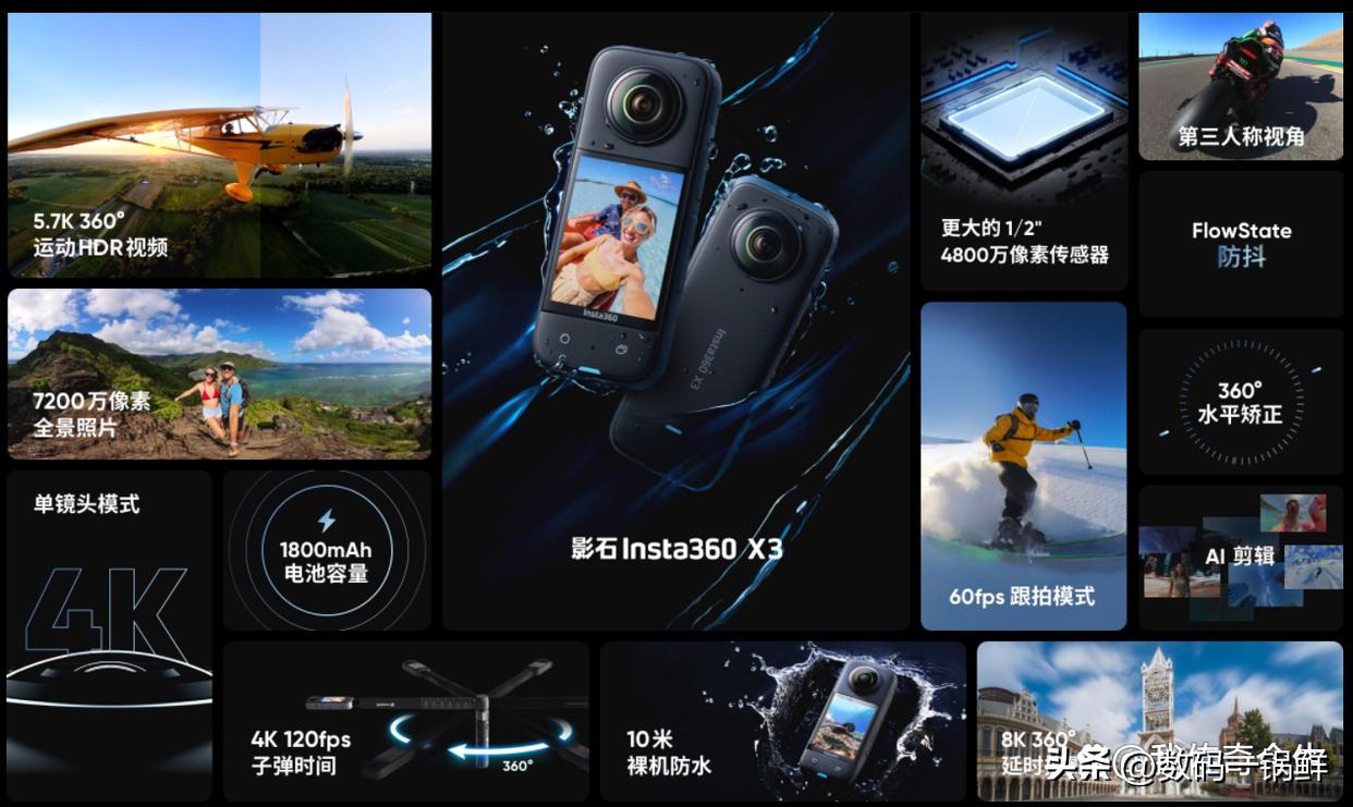 运动相机insta360x3,insta360x3运动相机价格