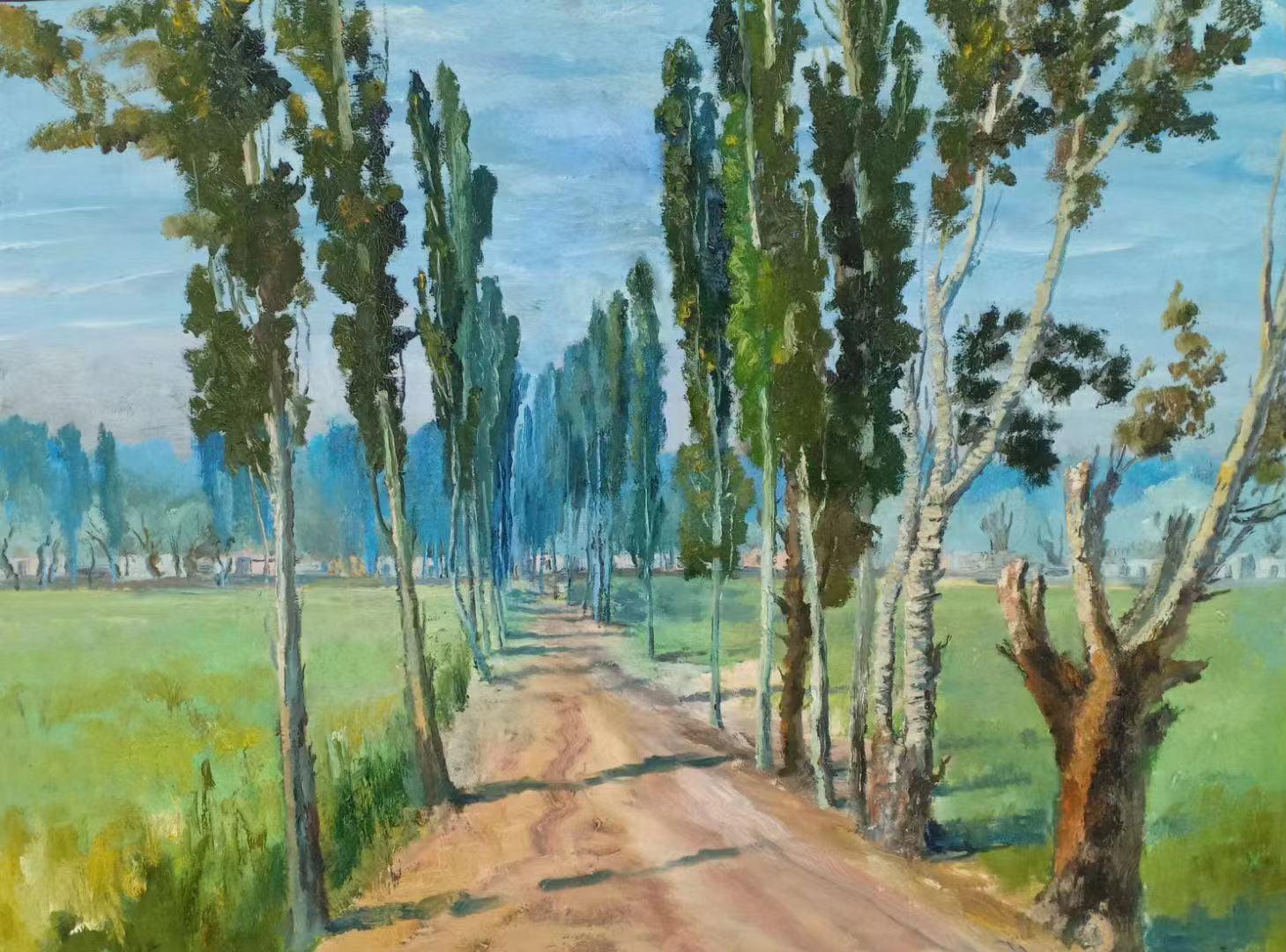 哈孜艾合买提油画最贵的作品,艾合买提江莫明