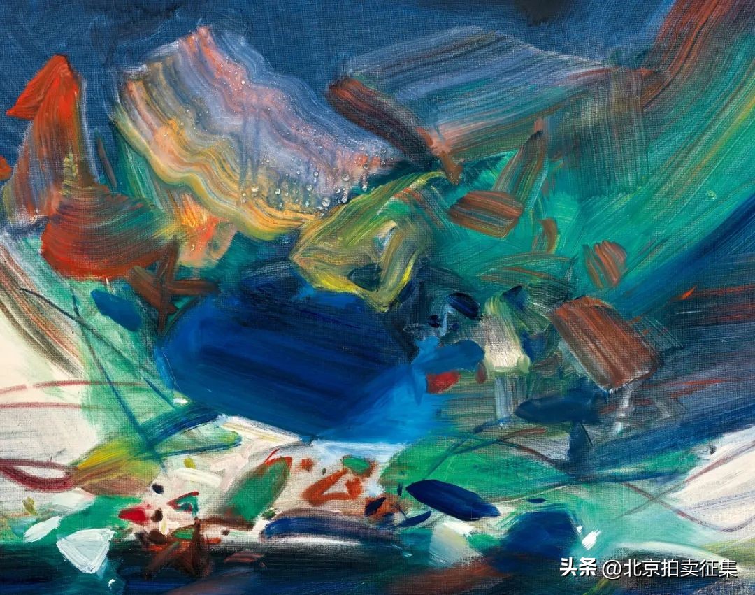 嘉德拍卖现场吴冠中作品,吴冠中黑白水墨画拍卖