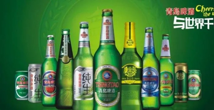 青岛啤酒瓶身背标,青岛啤酒红标和绿标的区别