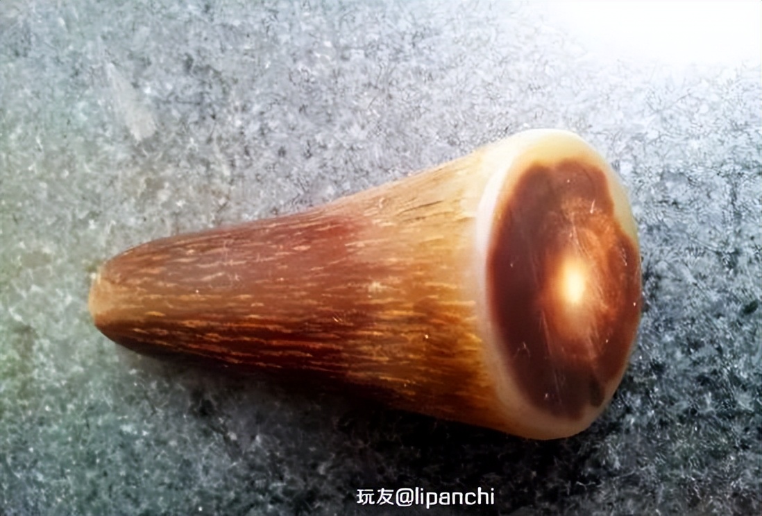 牦牛角盘玩前后对比,牦牛角能盘出包浆吗