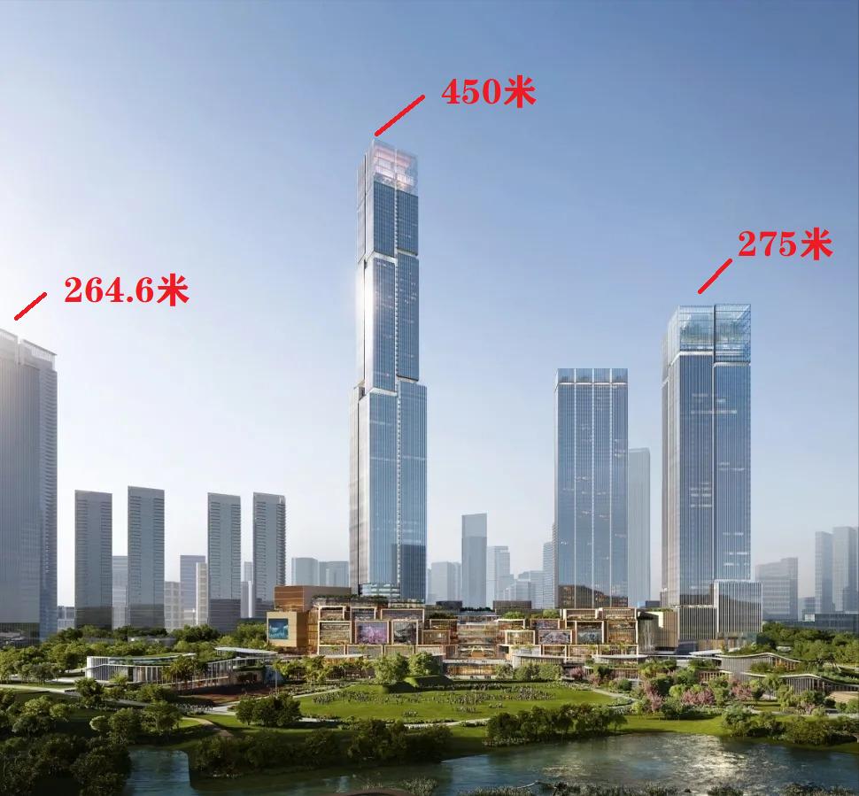 华润建的双子塔,华润中原超级总部基地超高层