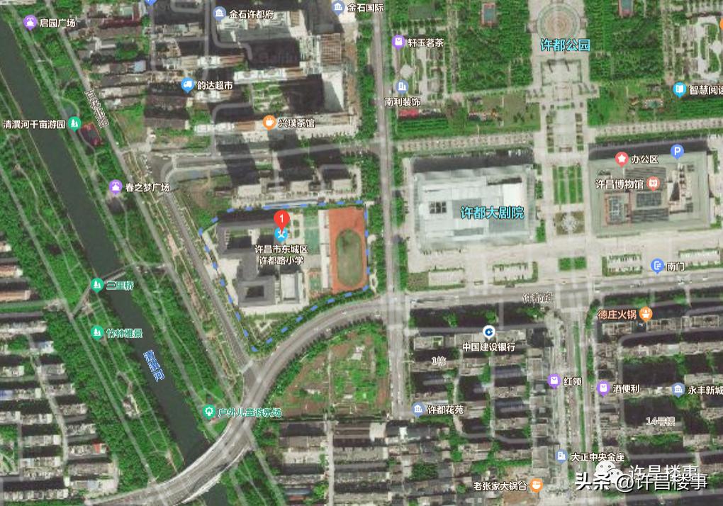 图解许昌市东城区2023年中小学学区划分（仅供参考）