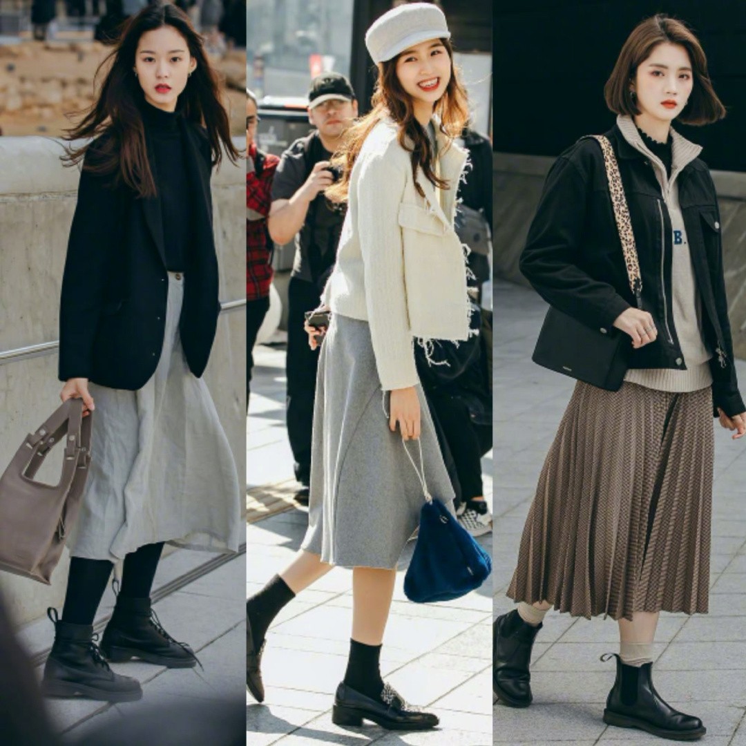 韩国女士裙子穿搭所有过程,韩系穿搭纱裙子