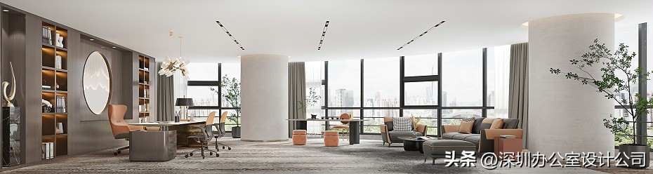 深圳大气装修办公室风格,南山区简约办公室装修设计