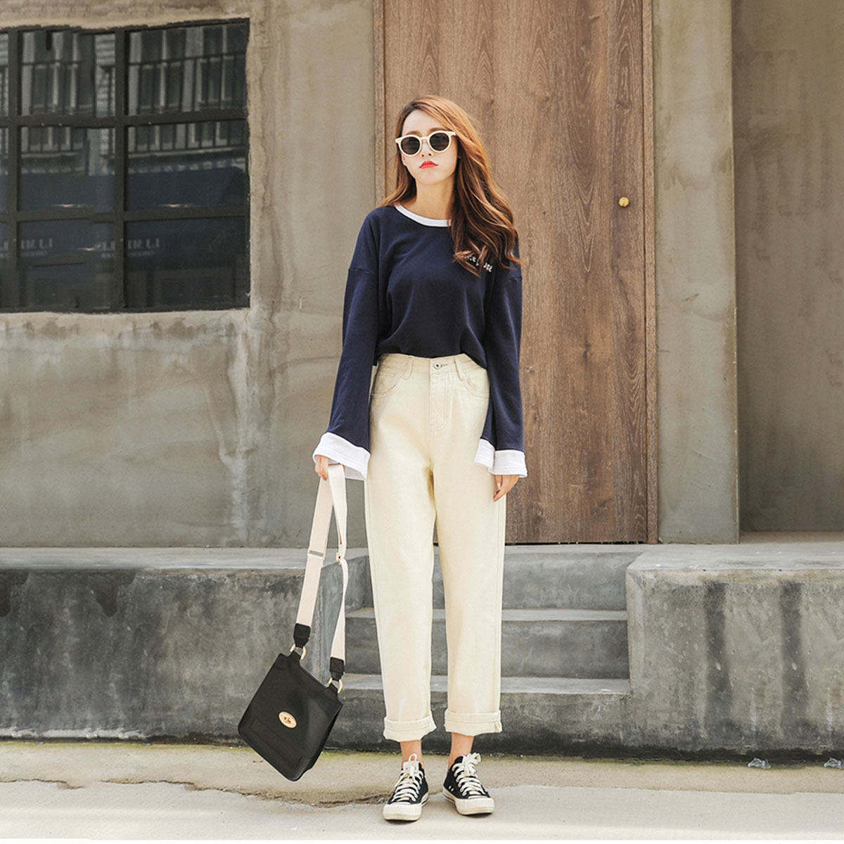 胯宽腿粗显瘦裤子,胯宽腿细怎么穿好看