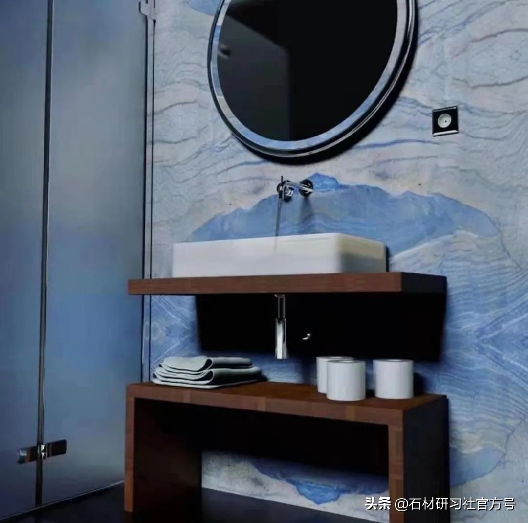 高端大气上档次低调奢华石材,石材蓝色经典