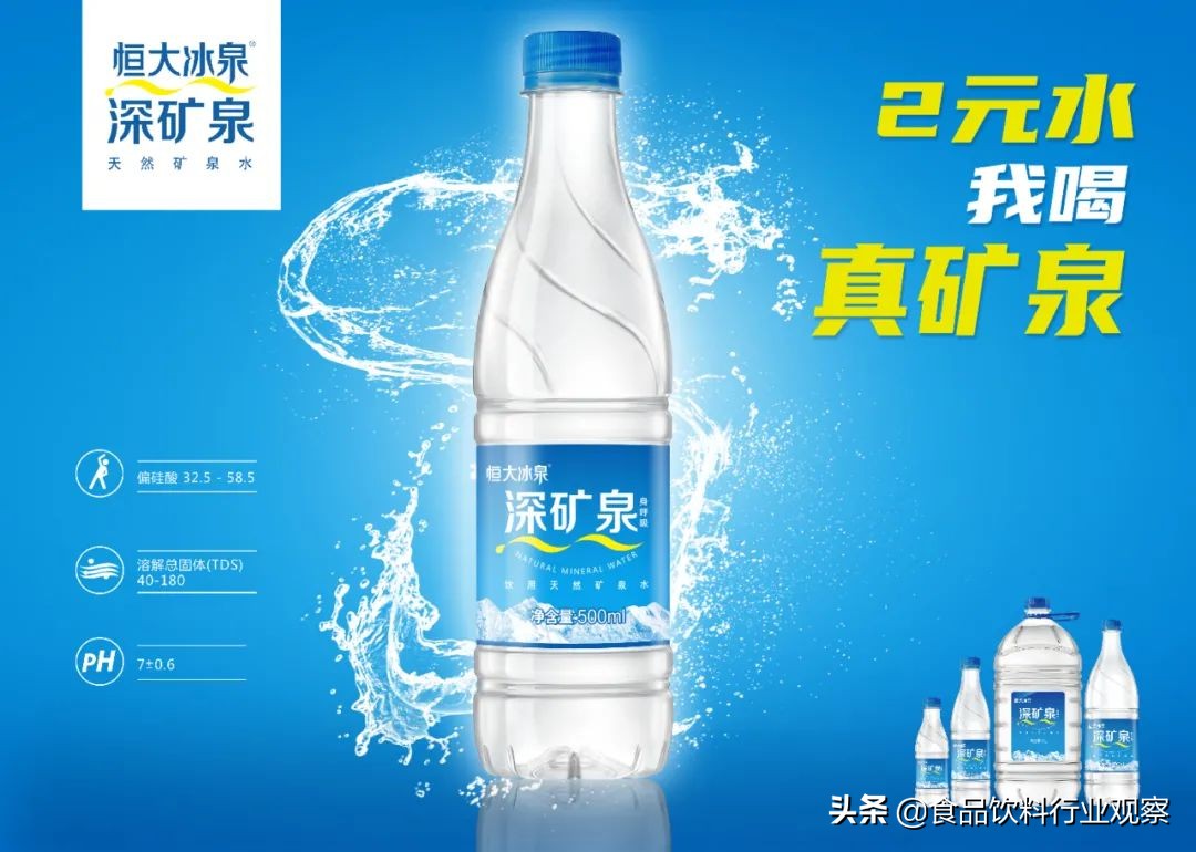 恒大冰泉矿泉水销售量怎么样,邯郸恒大冰泉瓶装水批发